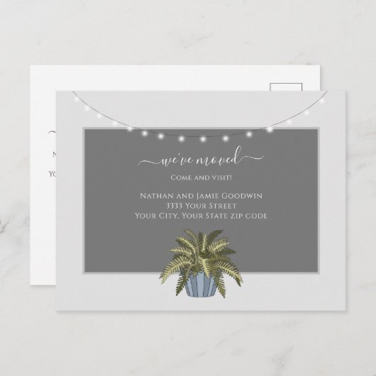 Eenvoudig We hebben de aankondiging van het nieuwe Briefkaart (Voorkant / Achterkant)