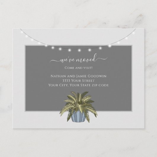 Eenvoudig We hebben de aankondiging van het nieuwe Briefkaart (Voorkant)