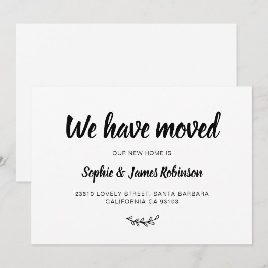 Eenvoudig we hebben de nieuwe mededeling over thui kaart (Voorkant / Achterkant)