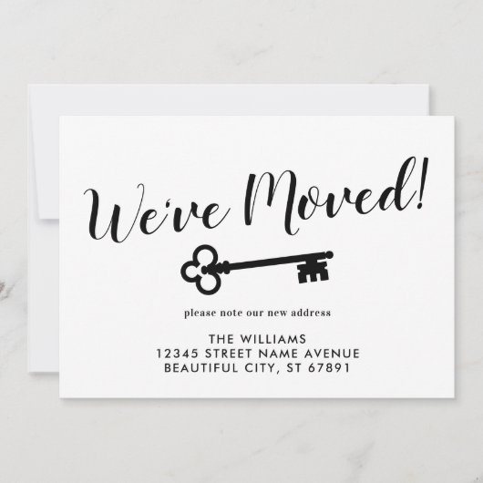 Eenvoudig we hebben het belangrijkste nieuwe thuis aankondiging (Voorkant)