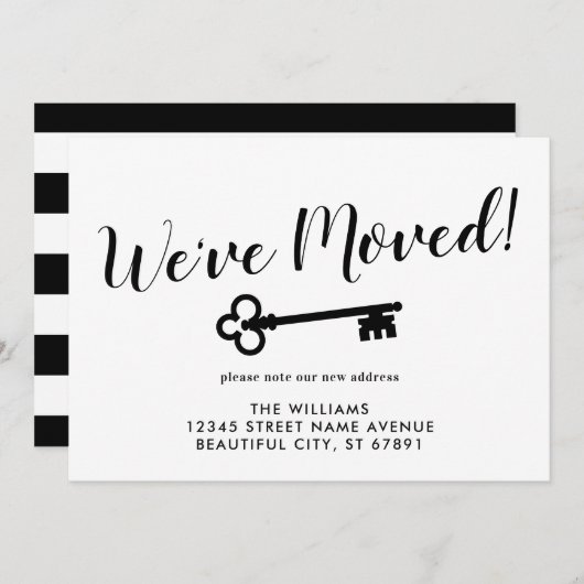 Eenvoudig we hebben het belangrijkste nieuwe thuis aankondiging (Voorkant / Achterkant)