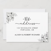 Eenvoudig We hebben nieuwe adres verhuisde aankond Aankondiging (Voorkant)