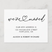 Eenvoudig We hebben nieuwe adres verhuisde aankond Briefkaart (Voorkant)