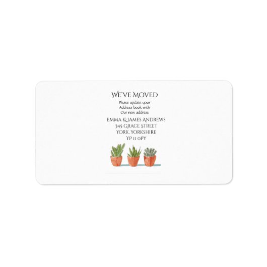 Eenvoudig We hebben retour adres label verplaatst (Voorkant)