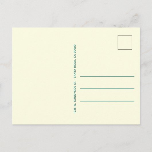 Eenvoudig We hebben verhuisd huizen pijl bedrijf Aankondigingskaart (Achterkant)