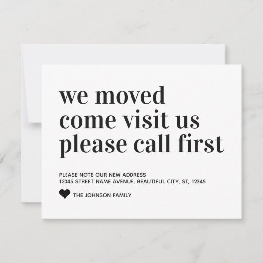 Eenvoudig we verplaatsen Bezoek de eerste keer dat Aankondiging (Voorkant)