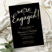 Eenvoudig we zijn een Engaged Engagement Party Folie Uitnodiging