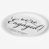Eenvoudig we zijn een Engaged Engagement Party Papieren Bordje (Gekanteld)