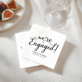 Eenvoudig we zijn een Engaged Engagement Party Servet