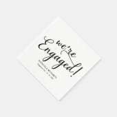 Eenvoudig we zijn een Engaged Engagement Party Servet (Hoek)