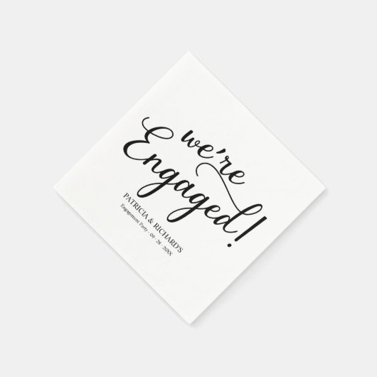 Eenvoudig we zijn een Engaged Engagement Party Servet (Hoek)
