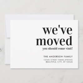 Eenvoudig we zijn gekomen Bezoek moderne foto's Aankondiging