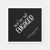 Eenvoudig we zijn zo benieuwd Diamond Ring Verlovi Servet (Voorkant)