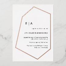 Eenvoudig weddenschap Geometric Real Roos Gold