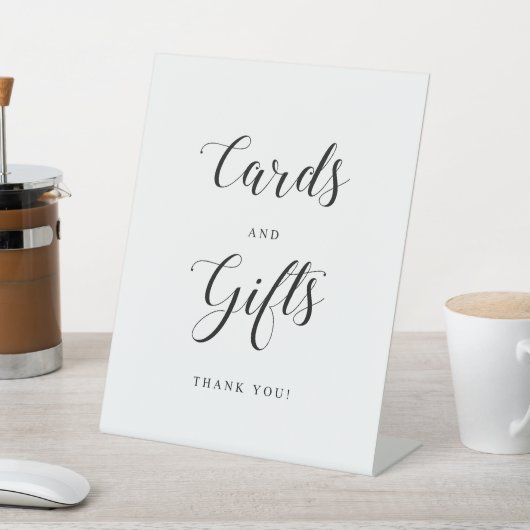 Eenvoudig weddenschap met cadeaus reclamebord met voetstuk (Insitu)