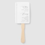 Eenvoudig weddenschap met kalligrafie handwaaier (Voorkant)