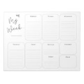 Eenvoudig weekblad notitieblok (Voorkant)