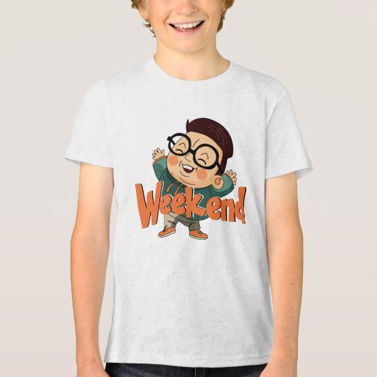 Eenvoudig weekend T-shirt: perfect voor relaxte da Tri-Blend Shirt (Voorkant)