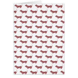 Eenvoudig Weiner Dog Dachshund Dog Patroon