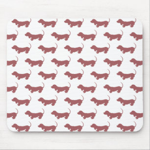 Eenvoudig Weiner Dog Dachshund Dog Patroon Muismat