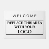 Eenvoudig Welkom Bedrijf Logo Bedrijf Elke kleur Deurmat (Voorkant)