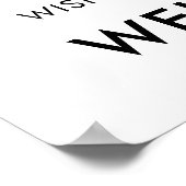 Eenvoudig Welkom bij Hotel Name Logo Elke kleur Poster (Hoek)