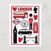 Eenvoudig  welkom bij Londen Travel Briefkaart (Voorkant)