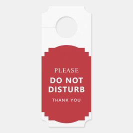 Eenvoudig welkom en niet storen omkeerbaar ticket deurhanger