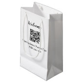Eenvoudig welkom openen welkom barcode QR naam toe Klein Cadeauzakje (Voorkant Gekanteld)