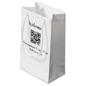 Eenvoudig welkom openen welkom barcode QR naam toe Klein Cadeauzakje (Achterkant Gekanteld)