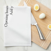 Eenvoudig welkom openen welkom barcode QR naam toe Theedoek (Quarter Fold)