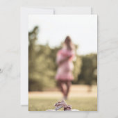 Eenvoudig welkom Tiny One Terracotta Baby shower Kaart (Achterkant)