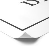 Eenvoudig welkomstteken voor buitenlanders poster (Hoek)