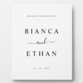 Eenvoudig Welkomstteken Weddenschap Fotoplaat (Voorkant)