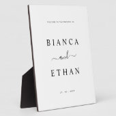 Eenvoudig Welkomstteken Weddenschap Fotoplaat (Zijkant)