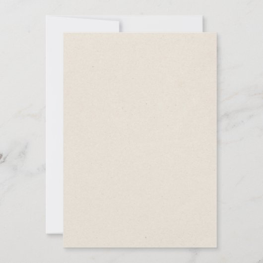 Eenvoudig Westers Hoefijzer Monogram Schuur Bruilo Kaart (Achterkant)