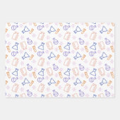 Eenvoudig Wetenschaps Molecules Laboratoriumpatroo Inpakpapier Vel (Voorkant 3)