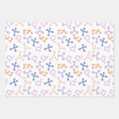 Eenvoudig Wetenschaps Molecules Laboratoriumpatroo Inpakpapier Vel (Voorkant)