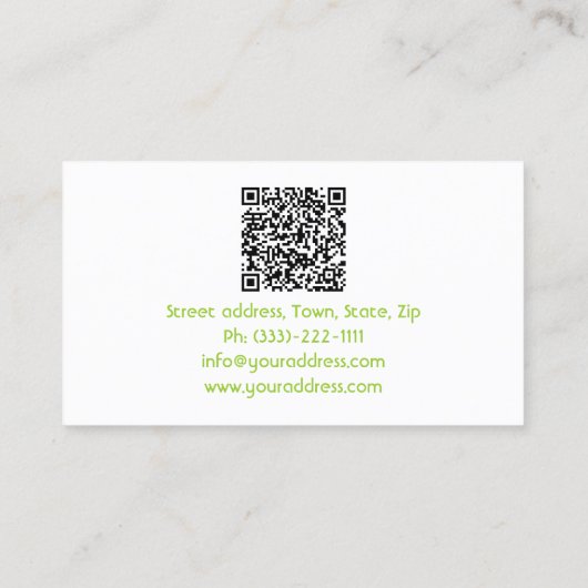 Eenvoudig White Environmental Engineers-Visitekaar Visitekaartje (Achterkant)