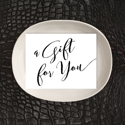 Eenvoudig White Handwrite Cadeau Script Cadeft