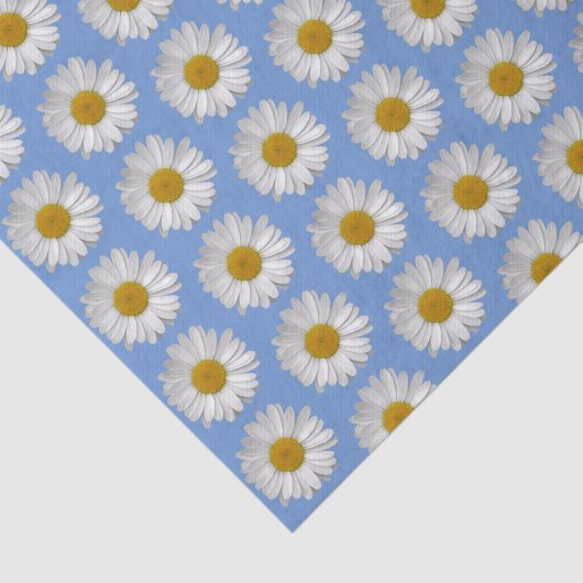 Eenvoudig whitepauzerpatroon op blauw tissuepapier (Detail)