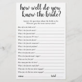 Eenvoudig Wie kent de Bruid Beste | Black Game Kaa (Voorkant)