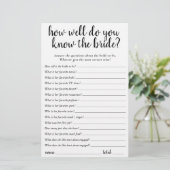 Eenvoudig Wie kent de Bruid Beste | Black Game Kaa (Staand voorkant)