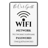 Eenvoudig WiFi-bord Magneet (Verticaal)