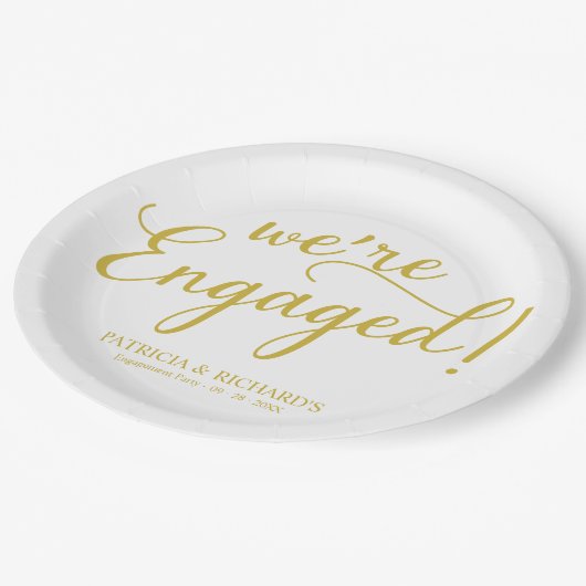 Eenvoudig, wij zijn Enterprise Gold Papieren Bordje (Gekanteld)