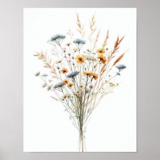Eenvoudig Wildflower Boeket 5 Poster (Voorkant)