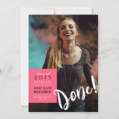 Eenvoudig willekeurig kleurenvak Minimalistisch fo Aankondiging (Voorkant)