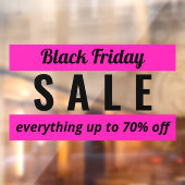 Eenvoudig winkelbord voor zwarte friday-verkoop raamsticker (Vel 2)