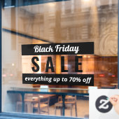 Eenvoudig winkelbord voor zwarte friday-verkoop raamsticker (Cafe Raam)