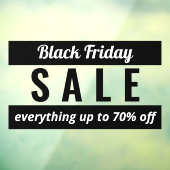 Eenvoudig winkelbord voor zwarte friday-verkoop raamsticker (Vel 3)